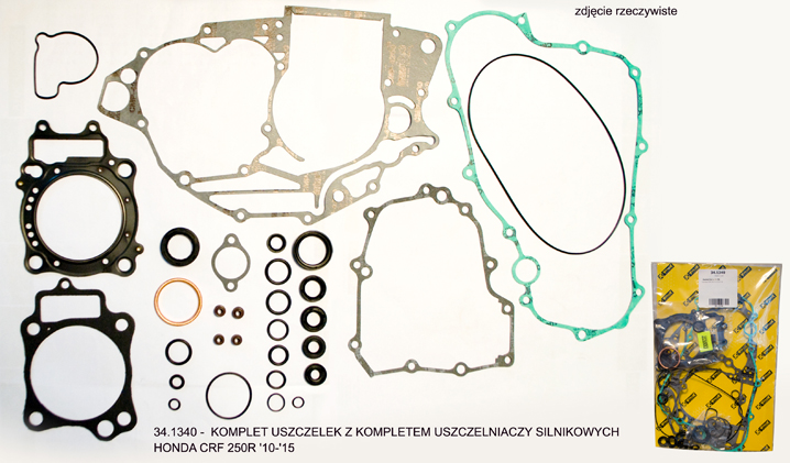 Complete gasket set including complete engine gasket PROX 34.1340