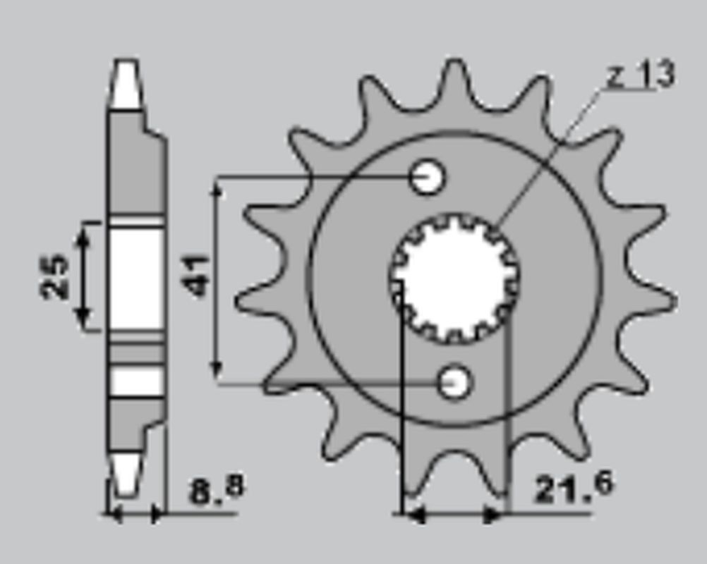 JR ozubené kolo 350 13 (JTF1309.14) (35013JR)