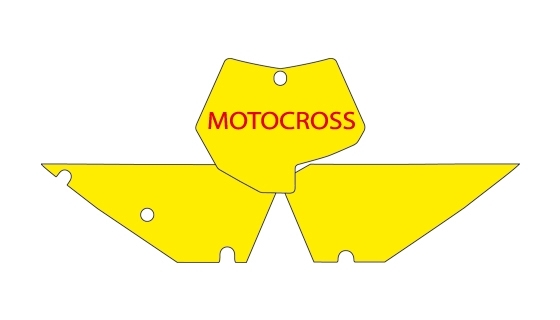 BLACKBIRD sada samolepek (dýhy) pod startovní číslo KTM SX/SXF 07-10 (BLACKBIRD sada samolepek (dýhy) pod startovní číslo KTM SX/SXF 07-10)