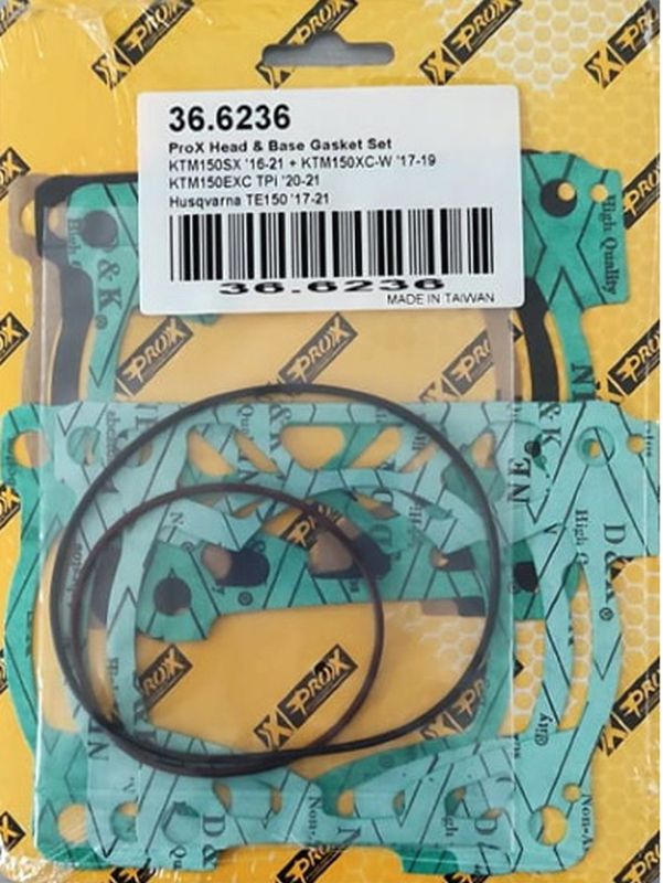 PROX těsnění TOP-END KTM SX 150 16-22, HUSQVARNA TE 150 17-23 (hlava+válec) (PROX těsnění TOP-END KTM SX 150 16-22, HUSQVARNA TE 150 17-23)