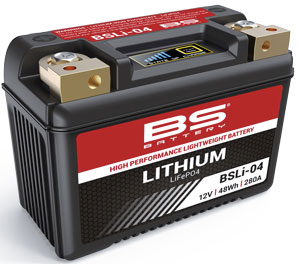 BS akumulátor lithium-iontový s indikátorem nabití LIFEPO4 BSLI-04/06 (134X65X92) (280A,48WH,4AH)