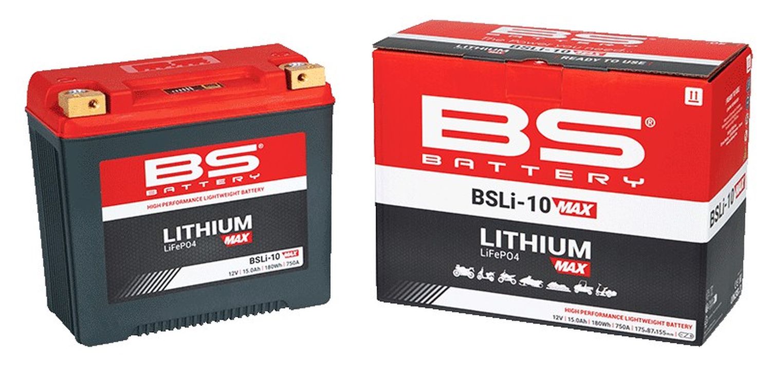 Levně BS 2026/03 akumulátor lithium-iontový s indikátorem nabití LIFEPO4 BSLI-10 MAX (175X87X155) (12,8V, 750A, 180WH, 15AH) (YTX20L; YTX 24HL; BTX 24HL;