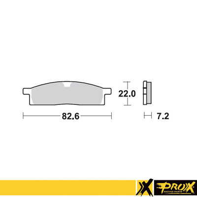 PROX brzdové destičky KH119 YAMAHA YZ 80/85 93-19, YZ 65 19-20, TTR 125 00-18 přední