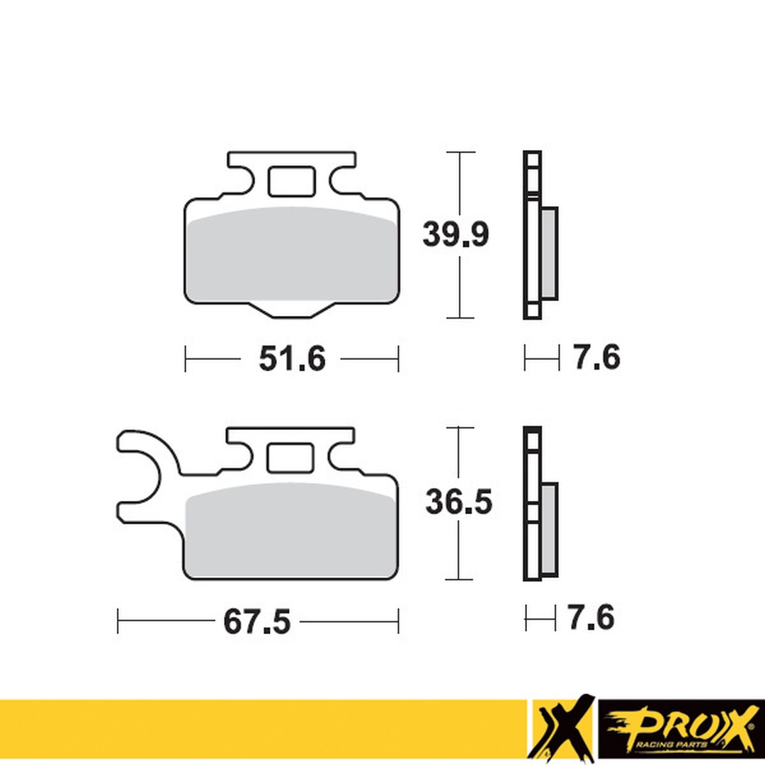 Brake pads PROX 37.107202