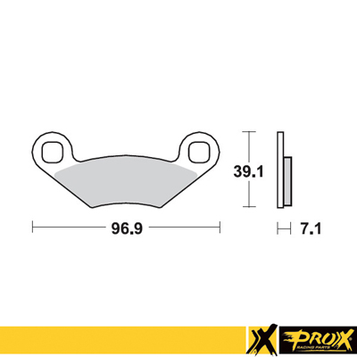 PROX brake pads KH159 polaris sportsman / scrambler / outlaw / xplorer / trail blazer / trail boss (37.206402)