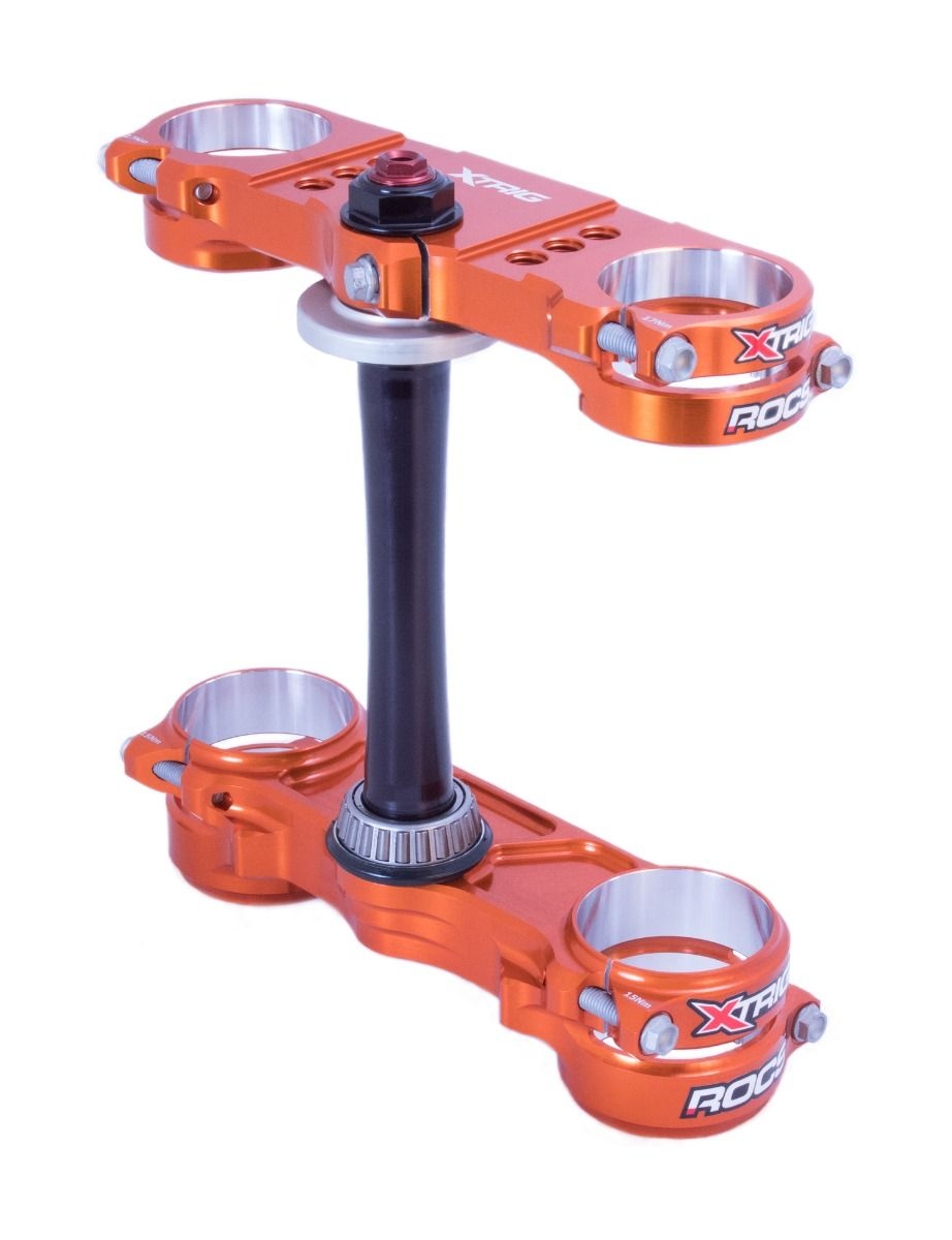 XTRIG vzpěry předního zavěšení ROCS PRO TRIPLE CLAMPS KTM SX/SX-F 150/250/350/450 23-26; HUSQVARNA 23-26; GAS GAS EC/ECF/MC/MCF 23-26 M12 (OFFSET