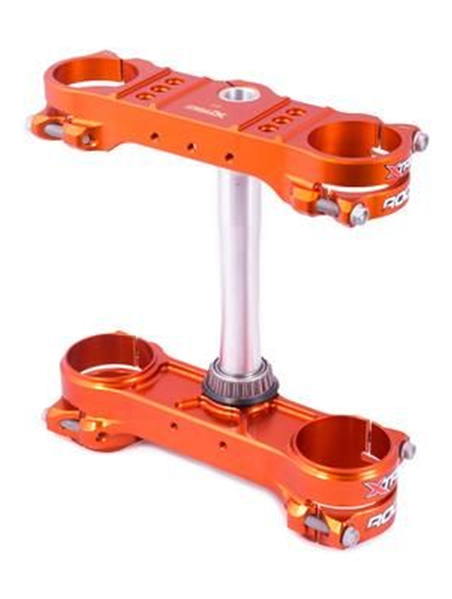 XTRIG vzpěry předního zavěšení ROCS TECH TRIPLE CLAMPS KTM SX/SX-F 13-; EXC; HUSQVARNA 14-22; GAS GAS 21-22 (OFFSET 20mm) barva oranžová (XTRIG)