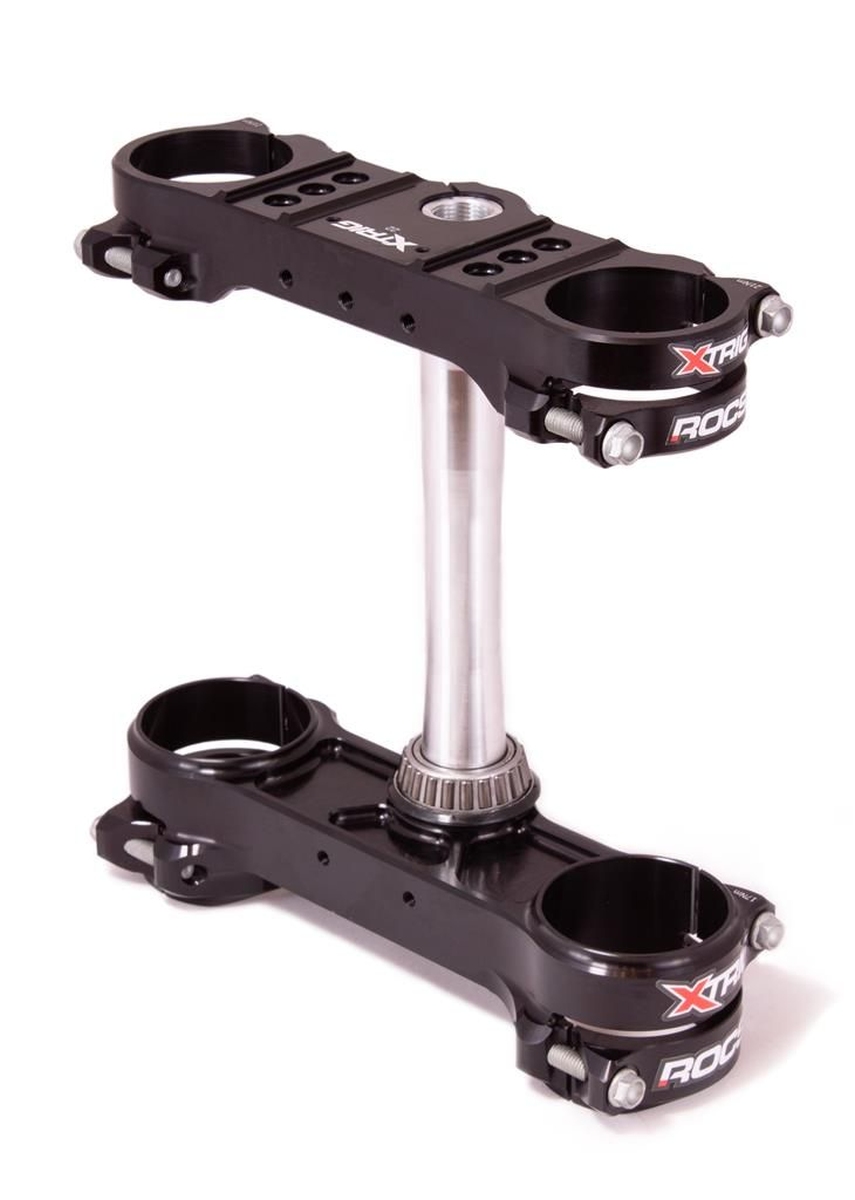 XTRIG vzpěry předního zavěšení ROCS TECH TRIPLE CLAMPS KTM SX/SX-F 14-22; EXC/EXC-F 14-22; HUSQVARNA 14-22; GAS GAS 21-22 (OFFSET 22mm) barva černá