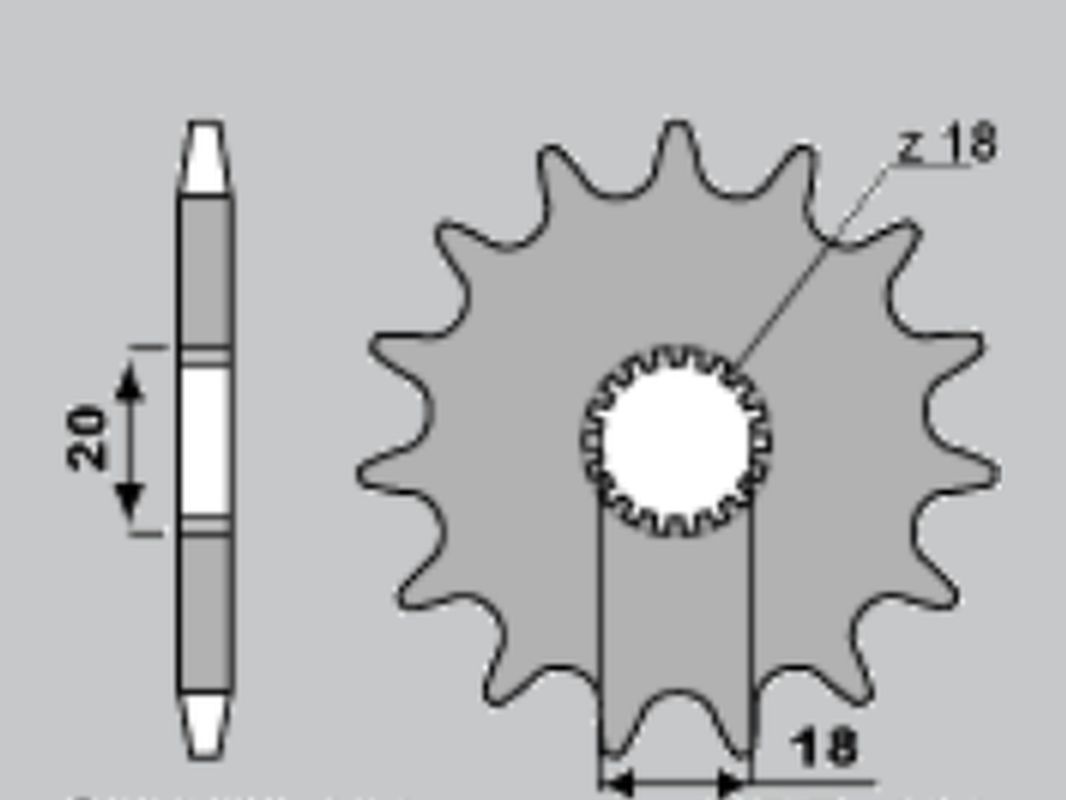 JR sprocket front 426 14 (JTF426.14) (42614JR)