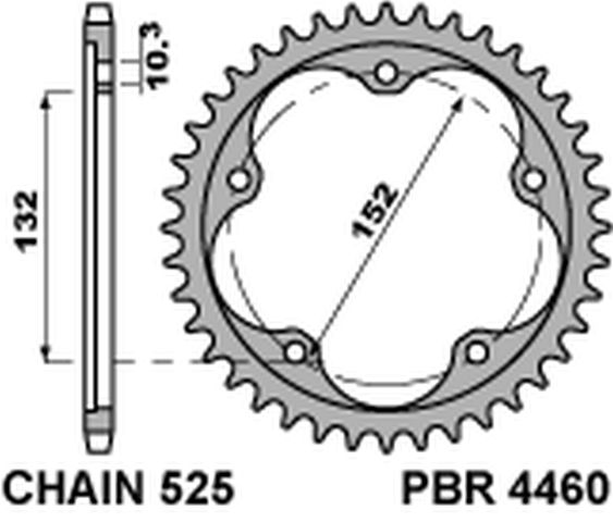 PBR rozeta 4460 43 C45T (446043C45T)