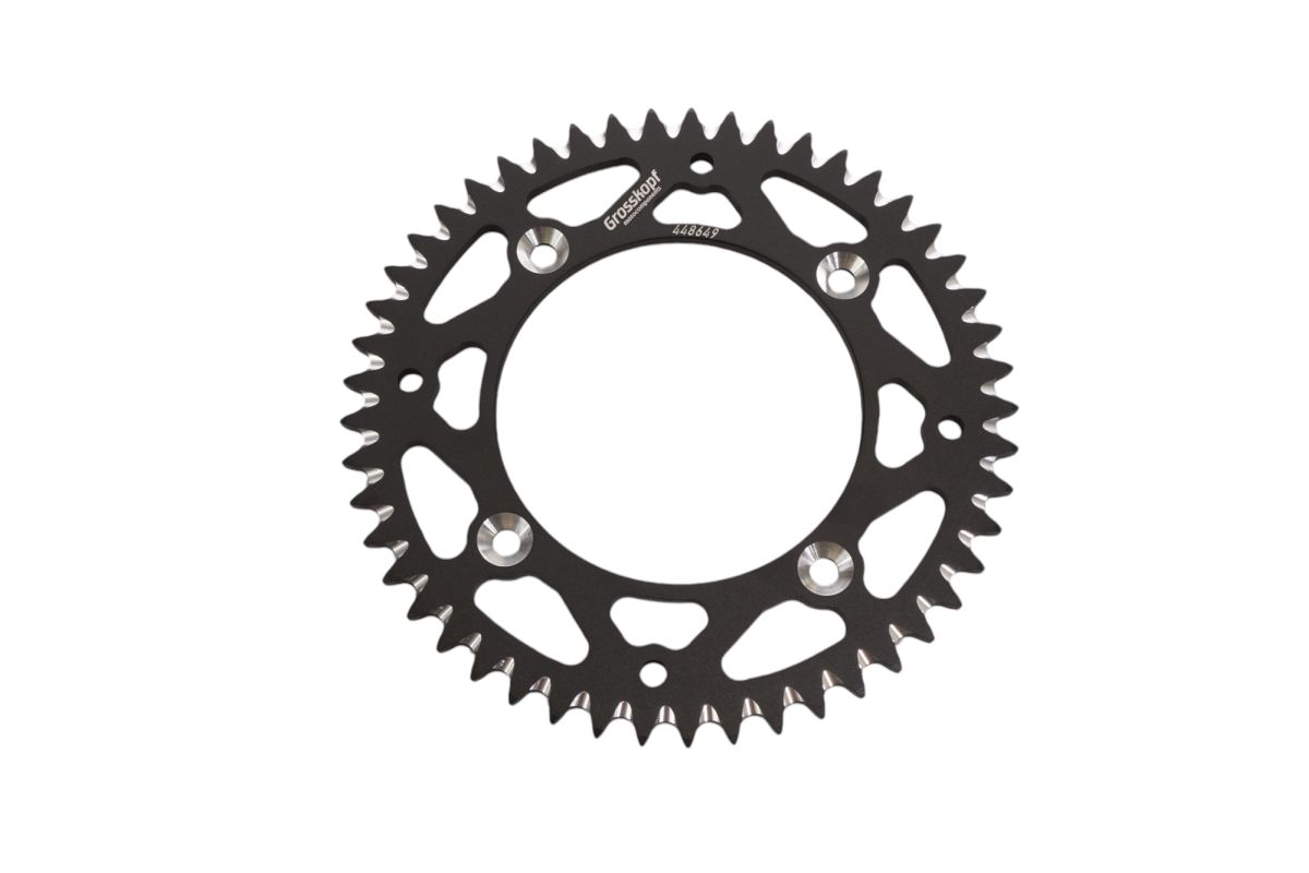 GROSSKOPF rozeta hliníková T7075 (ergal) 4486 49 (448649) KTM SX 85 04-24, 105 XC 07-11 barva černá (JTR895.49) (řetěz 428) (GROSSKOPF rozeta)