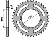 PBR rozeta 4514 41 C45 (JTR-BRAK) (451441C45)