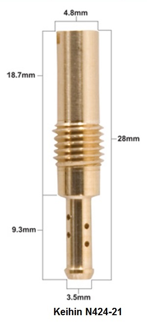 PROX pilot jet KEIHIN type N424-21 size #58 (1 piece)
