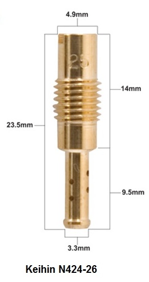 PROX idle jet KEIHIN type N424-26 size #50 ( 1 piece )