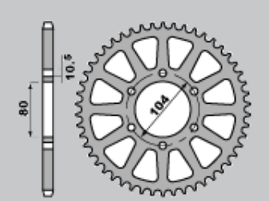 JR rozeta 478 40 KAWASAKI ZX6R (05-13), Z750 (JTR478.40) (řetěz 520)