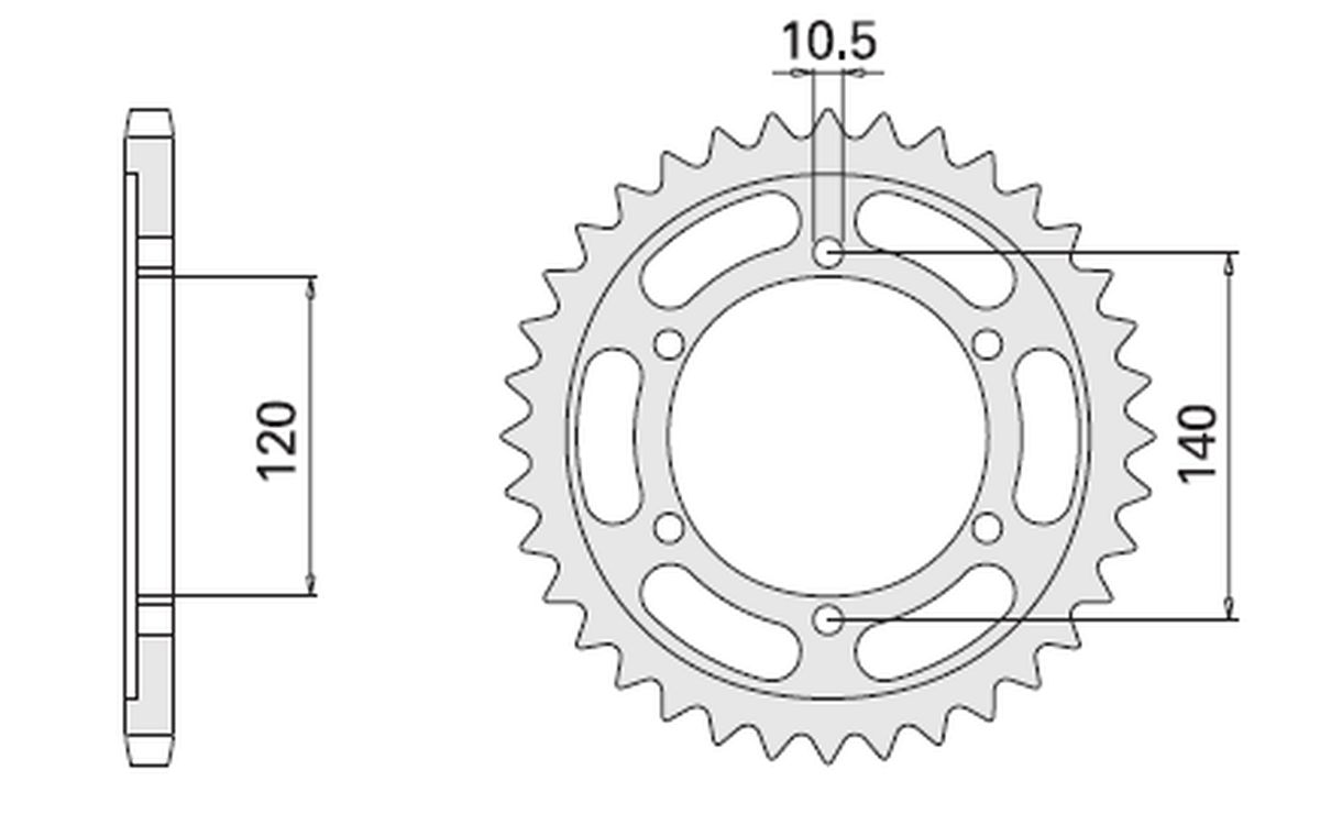 CHT rozeta 498 43 (A4150499430) SUZUKI TL 1000, KAWASAKI VN 800 (CHT rozeta 498 43 (A4150499430) SUZUKI TL 1000, KAWASAKI VN 800)