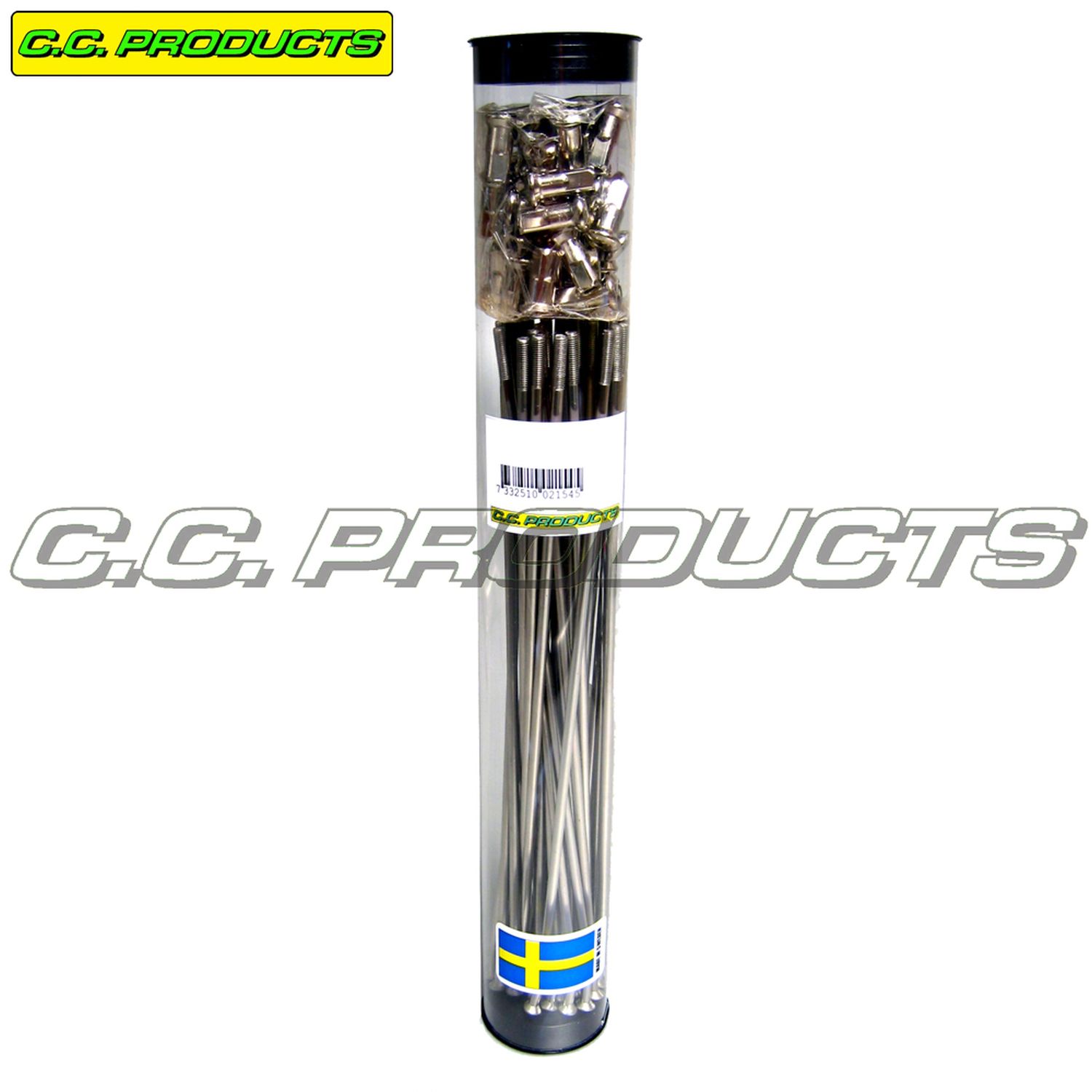 CC spoke set 14" front YAMAHA PW 80 '83-'10, TT-R 90 '00-'07, TT-R 110 E '08-, YZ 50 '80, YZ 60 '81-'83 (9G/200-32) (OEM: 3R0-25104-00) (50-952) (CC PRODUCTS)