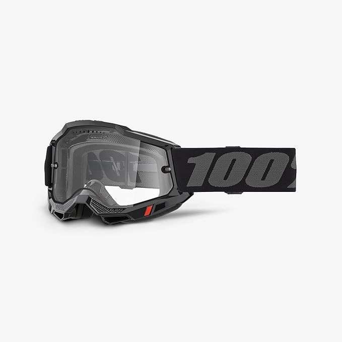 100 PROCENT brýle ACCURI 2 BLACK/GREY- CLEAR LENS- barva černá/šedá čiré plexi