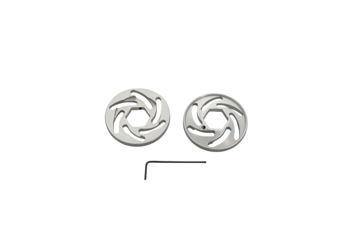 ZipSER seřizovací knoflíky pružin přední zavěšení 17mm barva stříbrná -