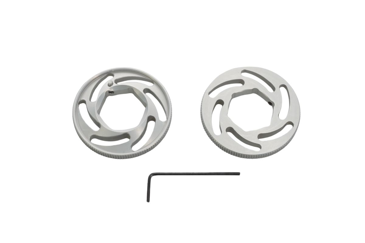 ZipSER seřizovací knoflíky pružin přední zavěšení 22mm barva stříbrná -