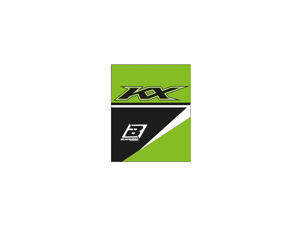 Levně BLACKBIRD ochranné krytky na gripy LOGO KAWASAKI F a H 22 barva zelená černá (BLACKBIRD ochranné krytky na gripy LOGO KAWASAKI F a H 22 barva zelená)