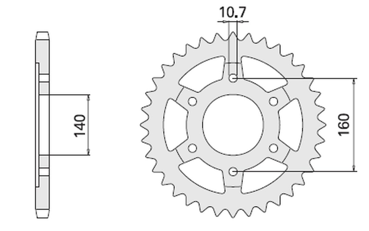 CHT rozeta 502 45 (A4150502450) HONDA XR 350, KAWASAKI GPX (CHT rozeta 502 45 (A4150502450) HONDA XR 350, KAWASAKI GPX)