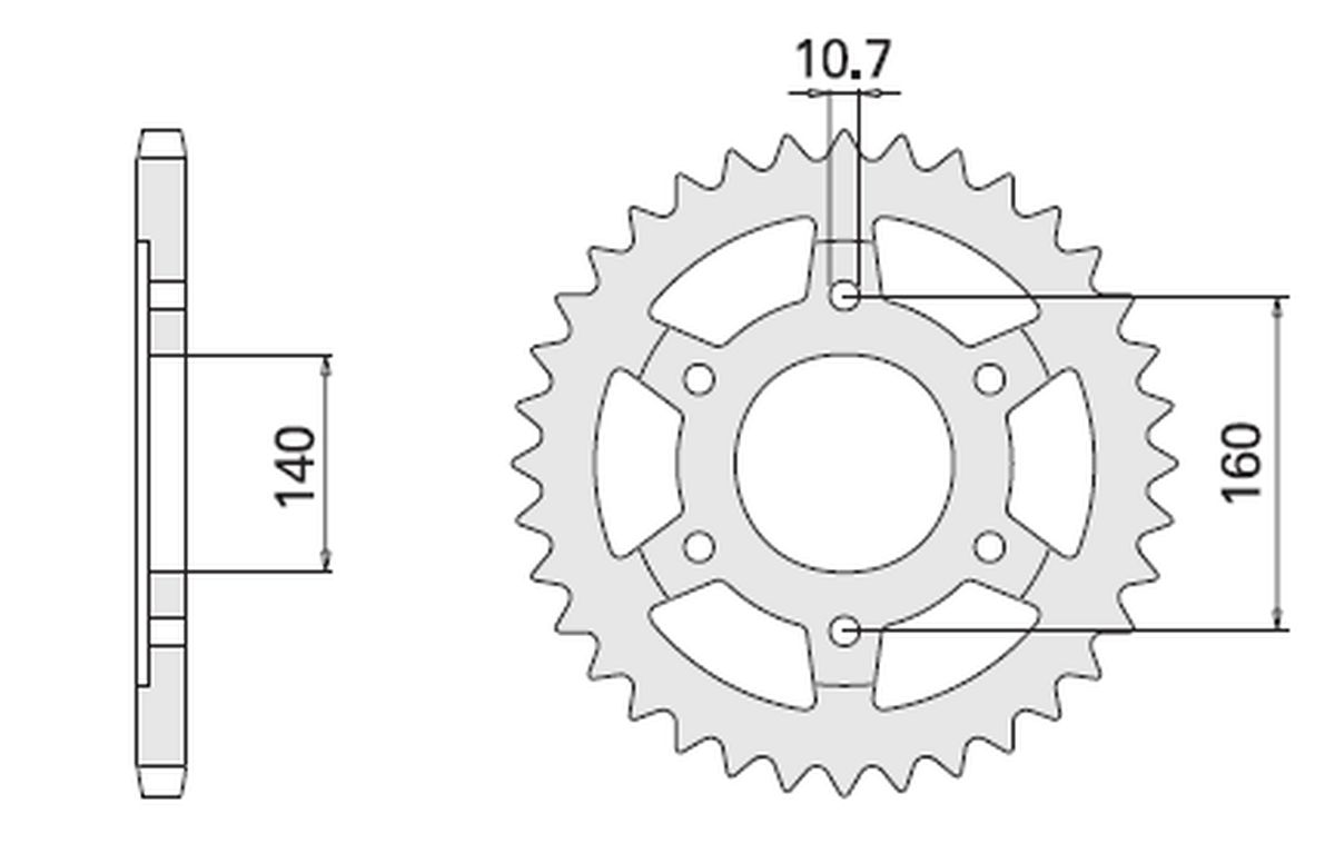 CHT rozeta 502 48 KAWASAKI ZR 1100 ZEPHYR (502-48) (JTR502.48) (CHT rozeta 502 48 KAWASAKI ZR 1100 ZEPHYR (502-48) (JTR502.48))