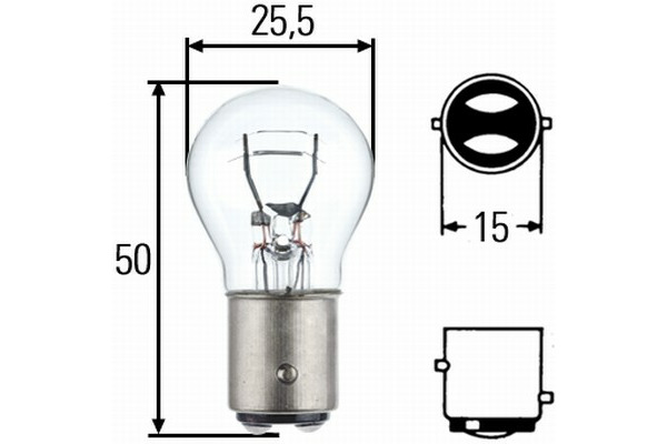 HELLA žárovka 8GD P21/5W 12V BAY15D
