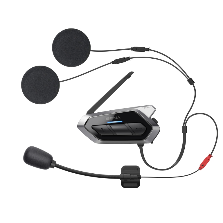 SENA interkom motocyklový 50R QUANTUM MESH 2.0 BLUETOOTH 5.0 do 2000M s FM rádiem a audio systémem HARMAN KARDON ( 1 sada ) (EL)