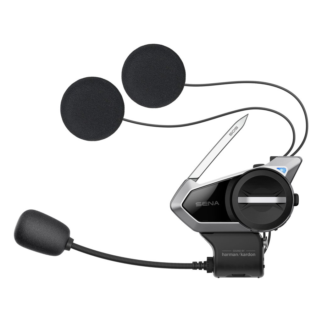 SENA interkom motocyklový 50S QUANTUM MESH 2.0 BLUETOOTH 5.0 do 2000M s FM rádiem a audio systémem HARMAN KARDON ( 2 sady ) (EL) (50S-10D)