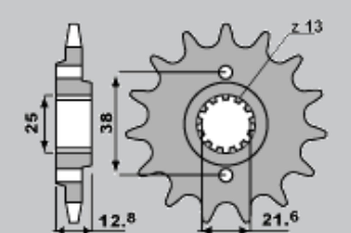 CHT řetězové kolo přední 511 15 KAWASAKI KLR 650 90-14 (CHT řetězové kolo přední 511 15 KAWASAKI KLR 650 90-14)