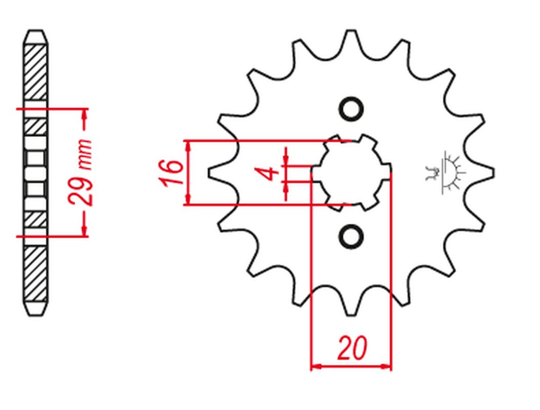 GROSSKOPF sprocket front 514 13 (JTF422.13) (51413G)