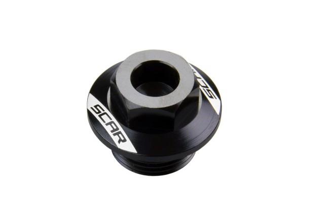 SCAR závodní horní šroub zavěšení KTM SX/SXF/EXC/EXCF 03-, HUSQVARNA, GASGAS, HUSABERG barva černá (SCAR závodní horní šroub zavěšení KTM)