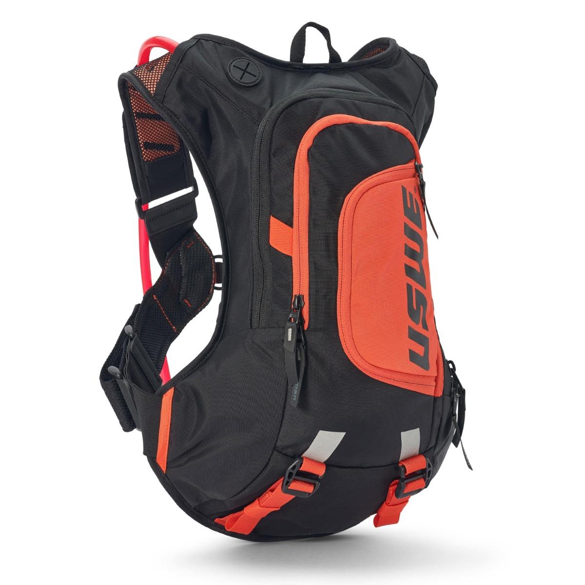 USWE CAMEL BAG MOTO HYDRO 8 barva černá/oranžová MOTO/jízdní kolo objem 3 litry tekutina (8L batoh + 3L tekutina) - nahrazuje USWE2083438