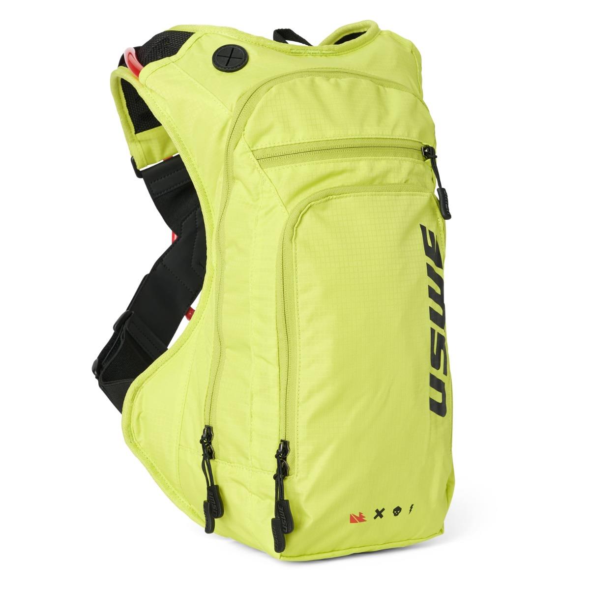 USWE CAMEL BAG OUTLANDER 9 CRAZY YELLOW barva žlutá fluorescenční MOTO/jízdní kolo objem 3L tekutina (9L batoh)