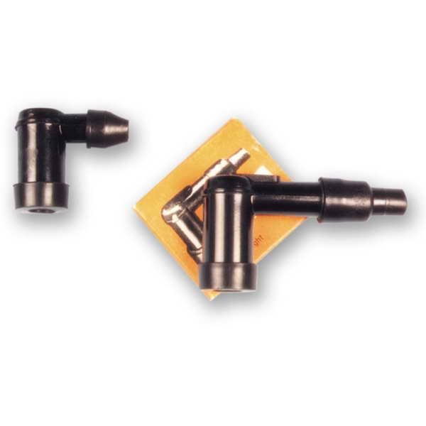 V parts (VICMA) pipe for spark plugs, angle 90°, thread świecy 14mm, connect thread, material of the case ebonite, paint pipes black (524)