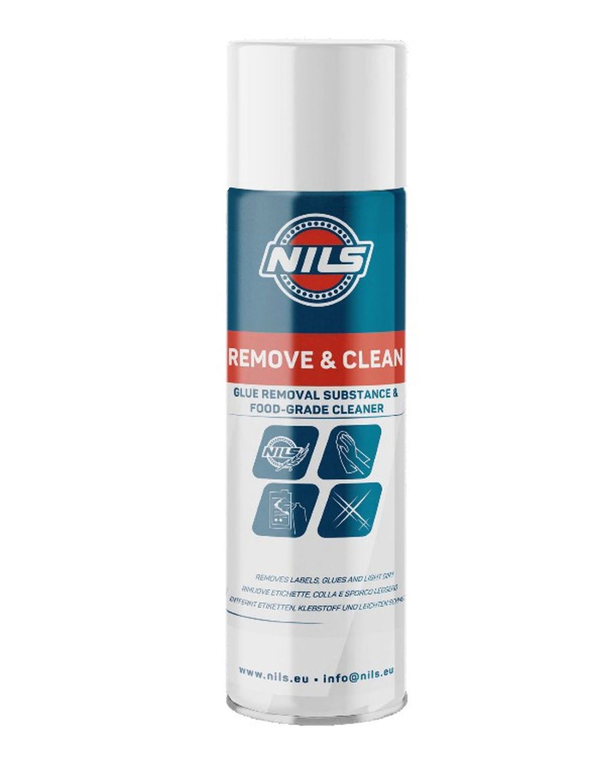 NILS REMOVE AND CLEAN sprej do odstranění nálepka i KLEJU 500ML