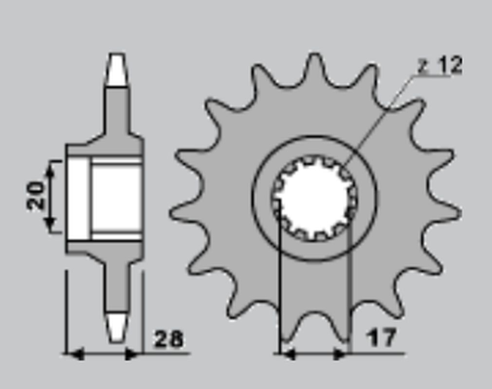 CHT ozubené kolo 551 13 (603-13) (55113K)