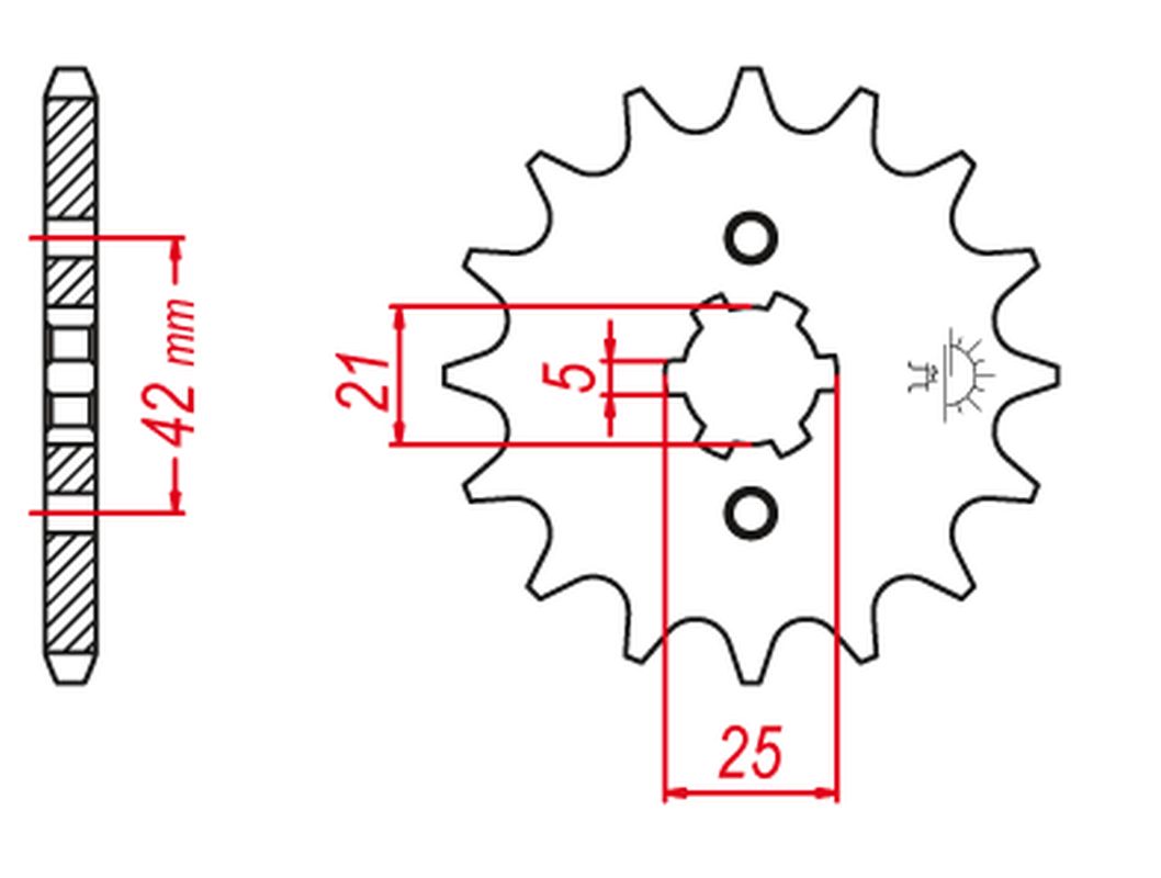 GROSSKOPF sprocket front 569 14 (JTF569.14) (56914G)