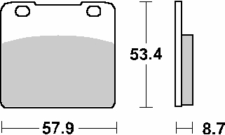 Brake pads SBS 577HF