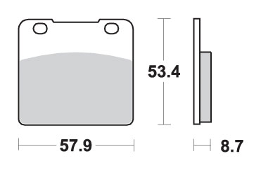 Brake pads SBS 577HS