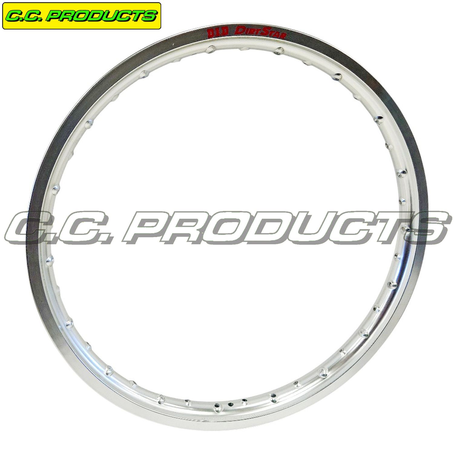 CC ráfek předního kola DID 21'' X 1,60 BMW G 450 / 650 X '06-'12, HONDA CR 125 / 125 / 250 '84-'07, KAWASAKI KDX 125 '90-'03, SUZUKI DR 350 '97-'99 barva stříbrná