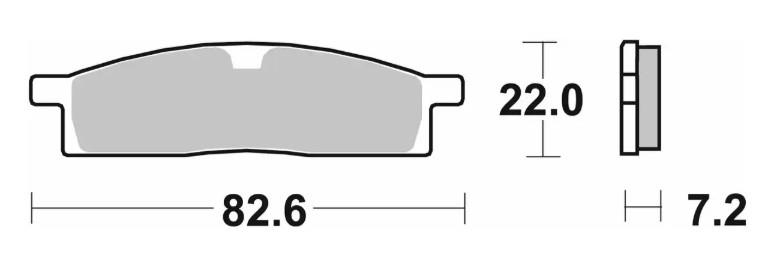 Brake pads SBS 589SI
