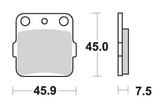 SBS brake pads KH084 OFF-ROAD racing sinteredcolour gold (592RSI)