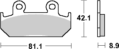 Brake pads SBS 593HS