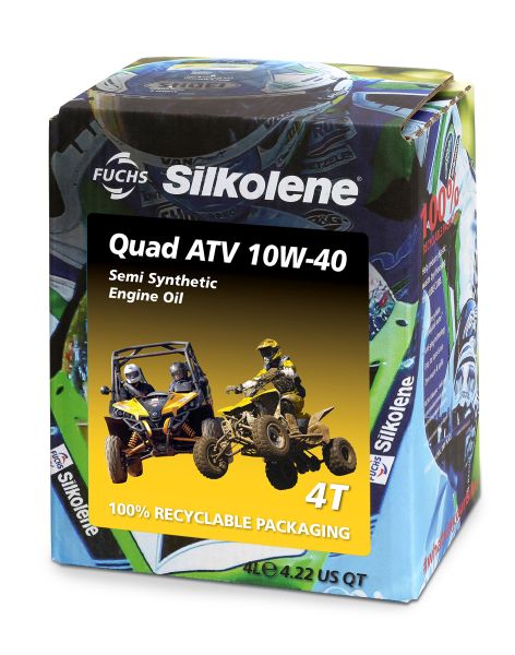 SILKOLENE FUCHS MOTOROVÝ OLEJ POLOSYNTETICKÝ QUAD ATV 4T 10W40 4L (CUB)