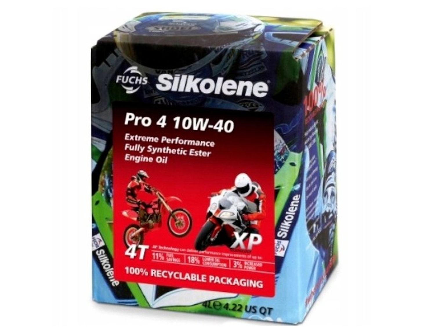SILKOLENE FUCHS engine oil 100% synthetic ester PRO 4 XP 10W40 4L (CUB)