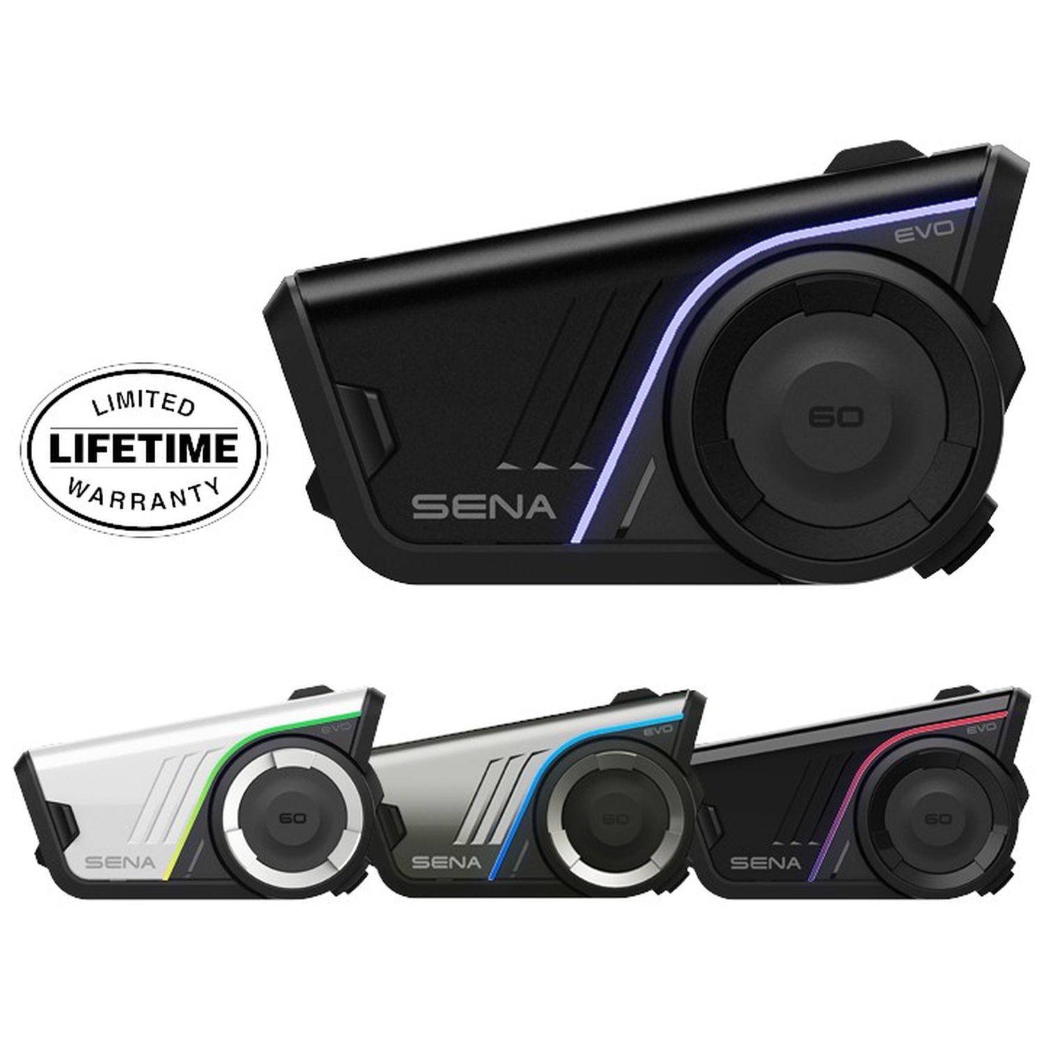 SENA motocyklový interkom 60S EVO MESH 3.0 2.0 BLUETOOTH 5.3 WAVE do 2000m se zvukovým systémem BOSE ( 2 sady ) (EL)