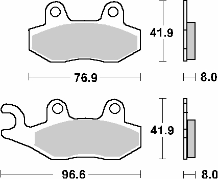 Brake pads SBS 611LS