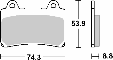Brake pads SBS 613HS